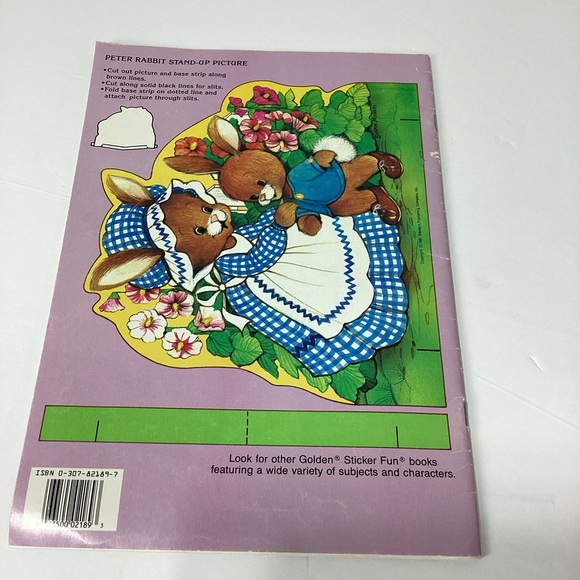 Peter Rabbit Sticker Fun Golden Book 1981 - Picture 3 of 10